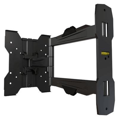 Crimson Ultra Thin Medium Articulating TV Wall Mount AU42, full-motion television wall mount fully extended in a rear view