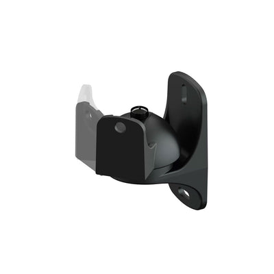 AVF Tilt and Turn Speaker Wall Mount Pair EAK50B-A, spherical speaker wall mount, left perspective