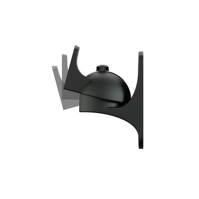 AVF Tilt and Turn Speaker Wall Mount Pair EAK50B-A, spherical speaker wall mount, side view