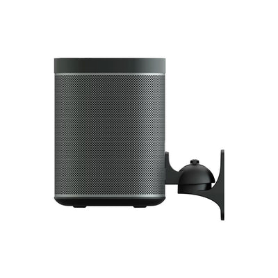 AVF Tilt and Turn Speaker Wall Mount Pair EAK50B-A, spherical wall mount with speaker, front view