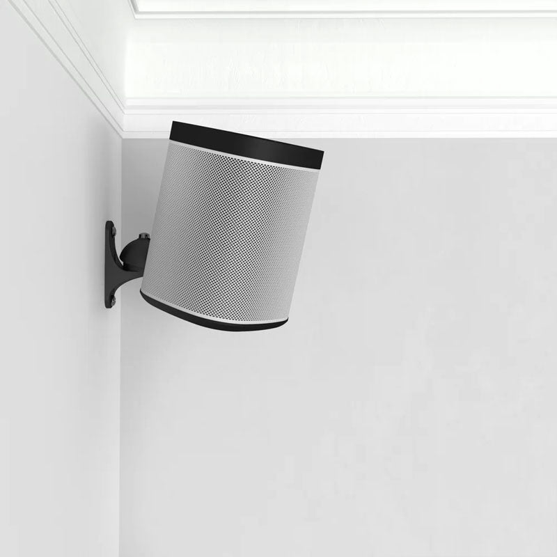 AVF Tilt and Turn Speaker Wall Mount Pair EAK50B-A, wall-mounted speaker tilted downward