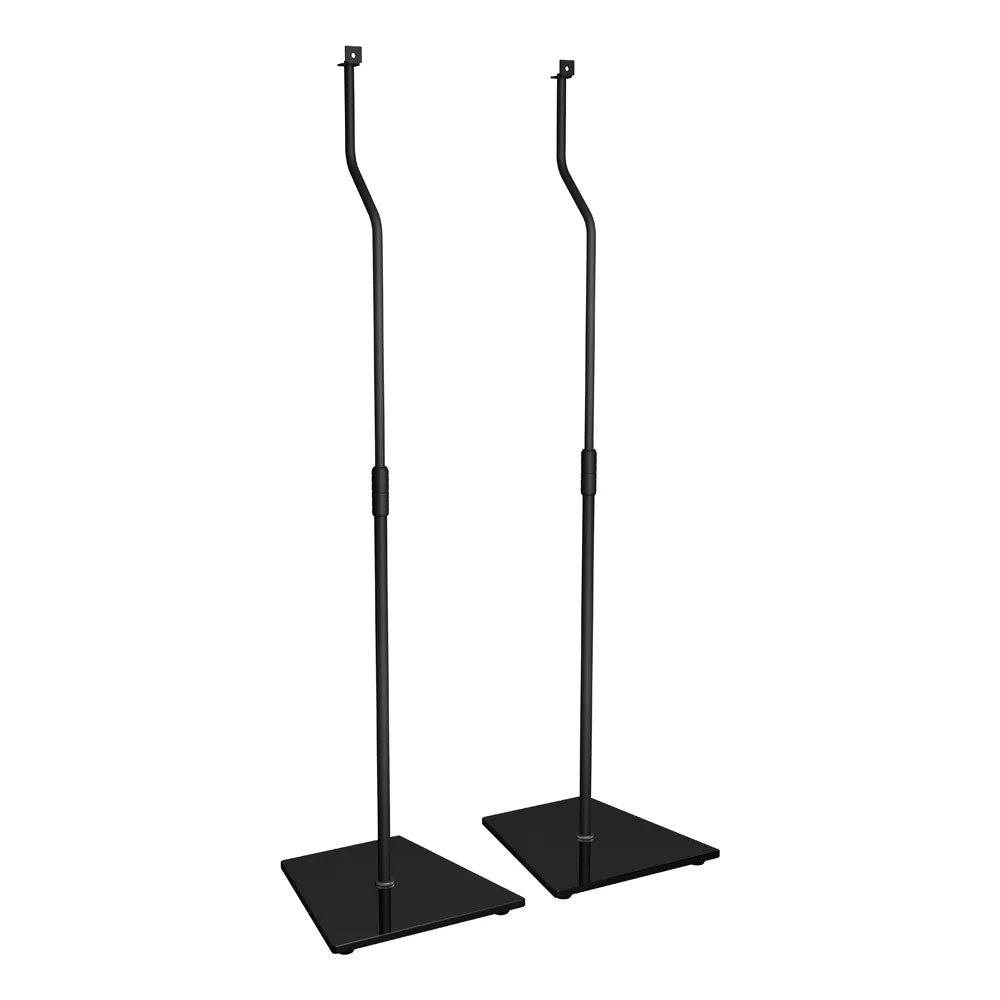 AVF Pair of Universal Black Glass Speaker Stands (Black) EAK85B-A