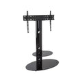 AVF Lugano Large Oval Pedestal TV Stand (Black) FSL800LUB-A