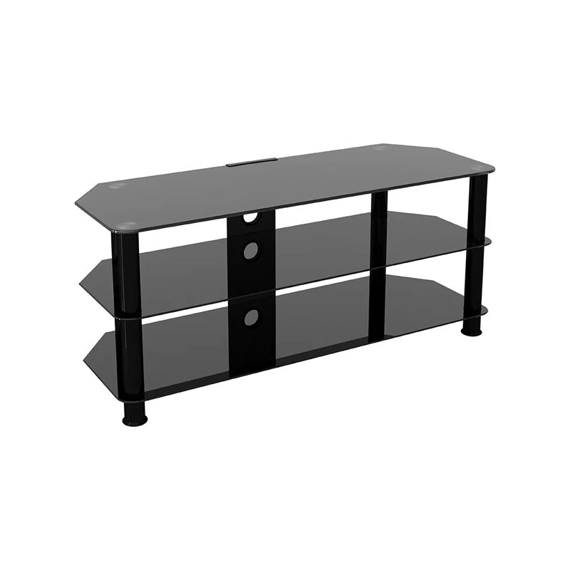 AVF SDC Series Glass Corner TV Stand (Black) SDC1140CMBB-A