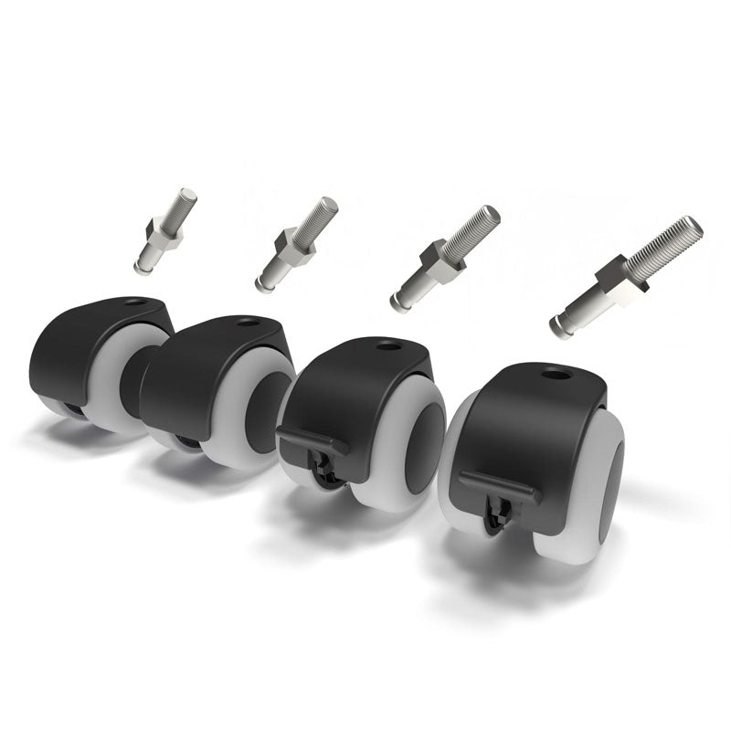 Audio Visual Furniture Caster Kit (Fits LEL021 and LEL023, 4 pk) 50CAS