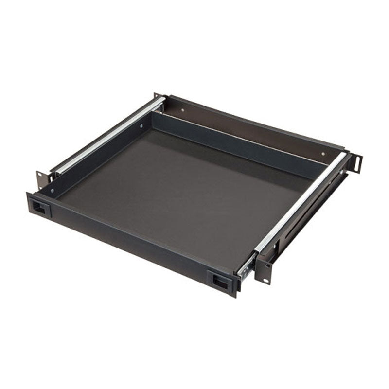 Audio Visual Furniture - VFI Rack Mounted Sliding Shelf (Black) 9041
