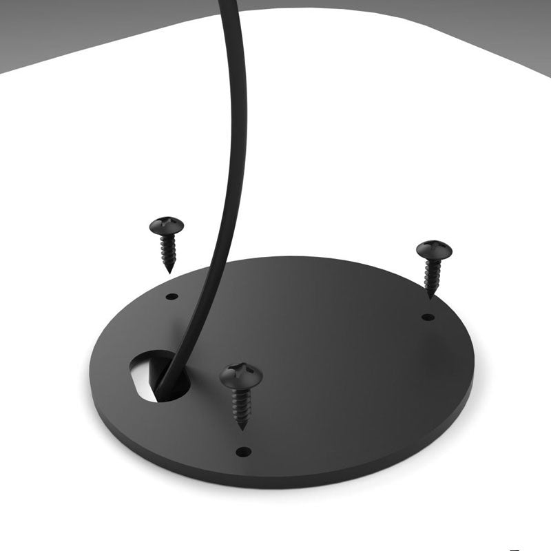 Audio Visual Furniture Wireless Charging Station CHGQIB, cable grommet cover secured with screws