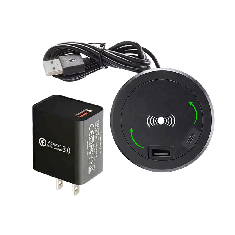 Audio Visual Furniture Wireless Charging Station CHGWAC, recessed wireless charging module components