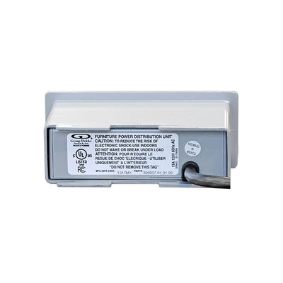 Audio Visual Furniture Power Panel (Black or Silver) CUB4