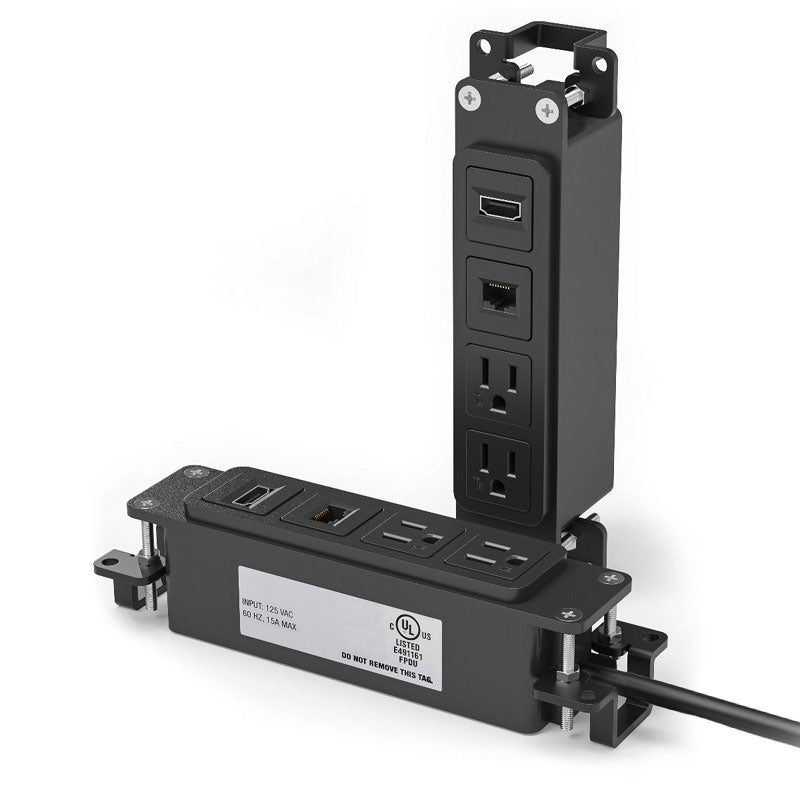 Audio Visual Furniture Flush Power Panel (2x AC Out, CAT6, HDMI) CUBM4