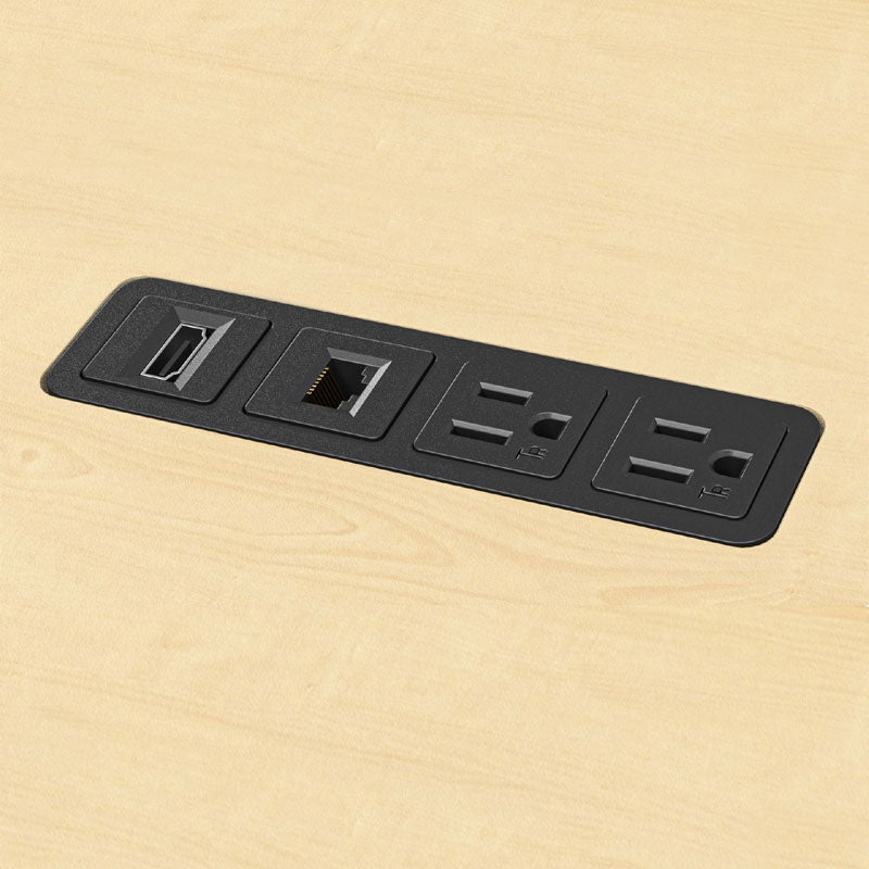 Audio Visual Furniture Flush Power Panel (2x AC Out, CAT6, HDMI) CUBM4