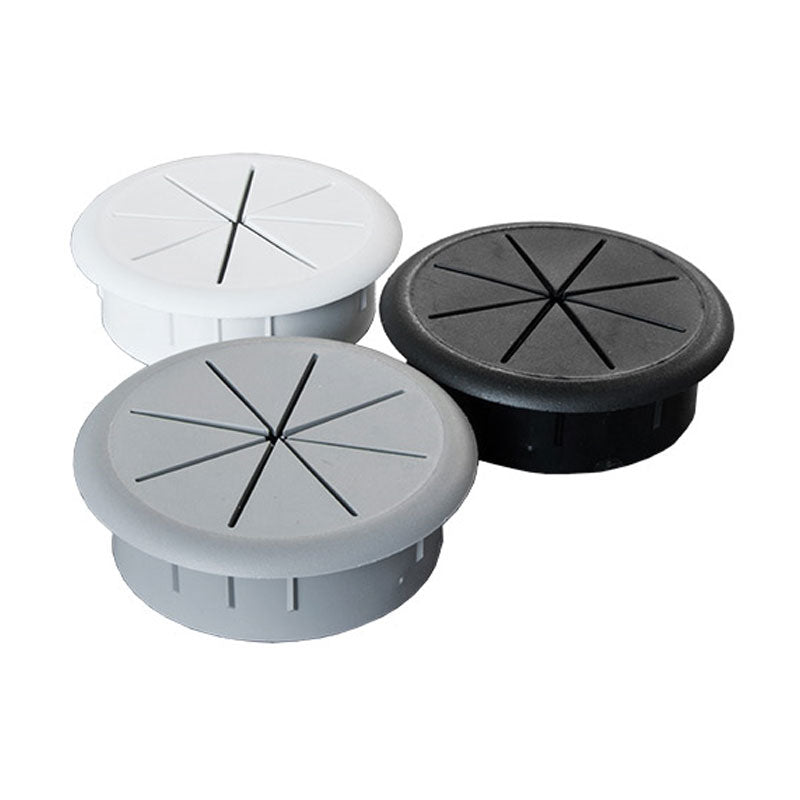 Audio Visual Furniture GRC60B GRC60G GRC60W 60mm Round Grommet