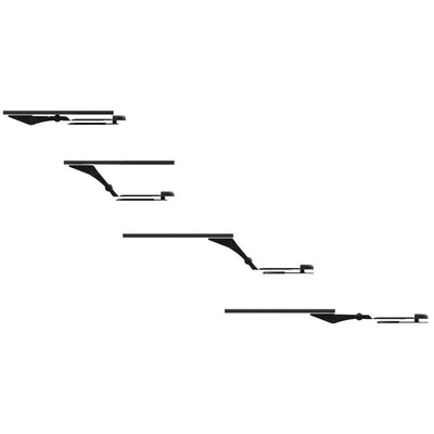 Audio Visual Furniture Height Adjustable Keyboard Tray (Black) KTADA-20