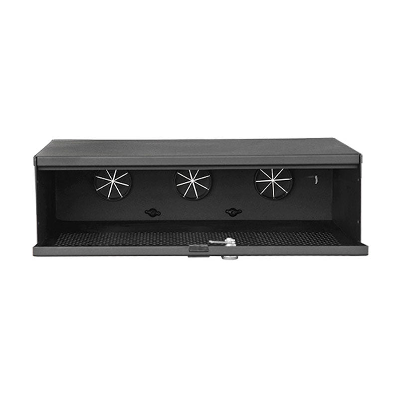Audio Visual Furniture Rack Mount Electronics Lockbox (Black) LB3