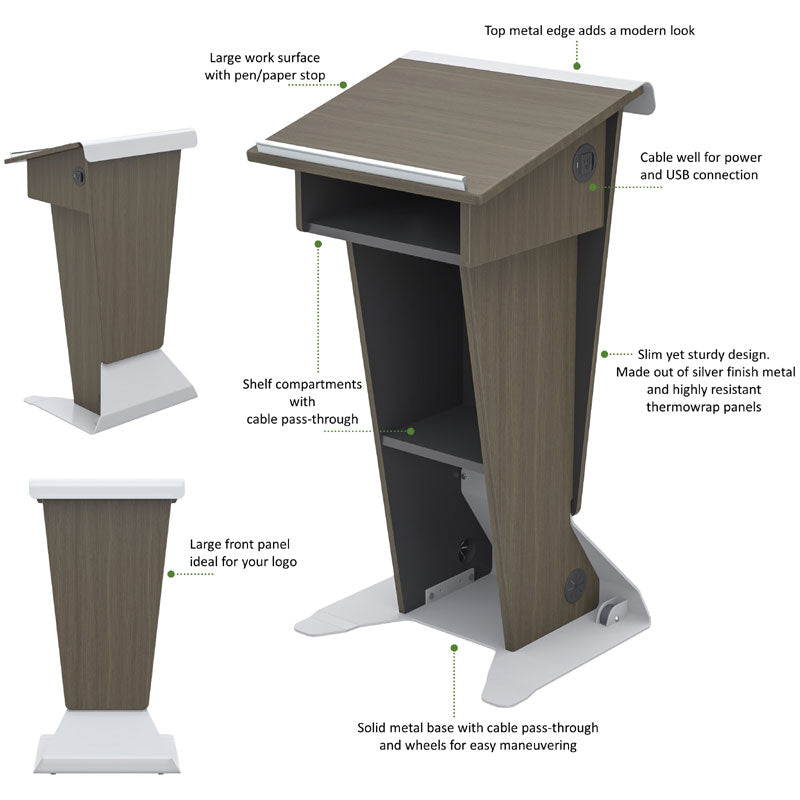 Audio Visual Furniture Slim Presentation Lectern (Various) LE222
