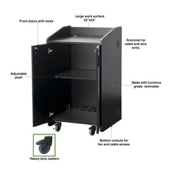 Audio Visual Furniture Flat Top Lectern (Various) LE3050