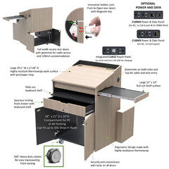 Audio Visual Furniture Educational Multimedia Lectern (Various) LEX230