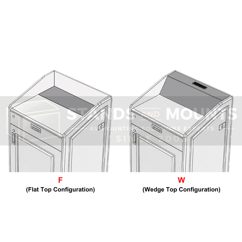 Audio Visual Furniture High Tech Multimedia Lectern (14RU) LEX30