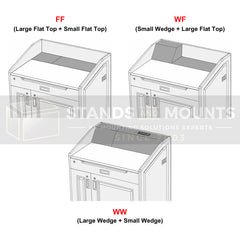 Audio Visual Furniture Executive Multimedia Lectern (14RU) LEX36