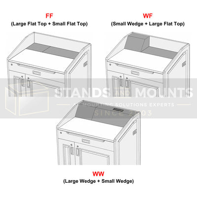 Audio Visual Furniture Executive Multimedia Lectern (14RU) LEX36