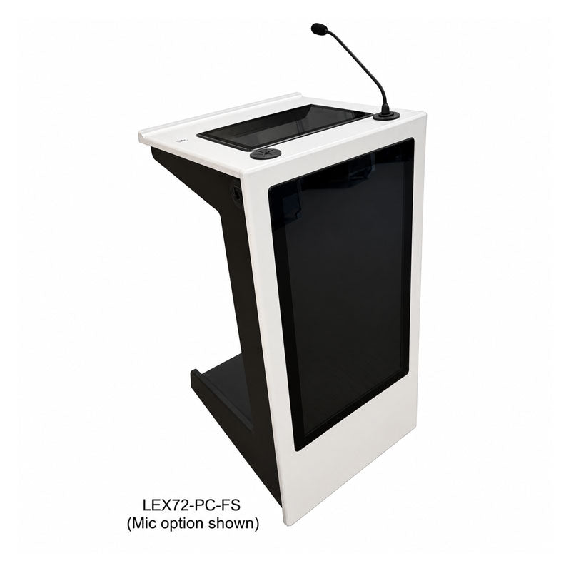 AVFI Audio Visual Furniture Modern Mobile Lectern (Touch PC, LCD) LEX72-PC-FS