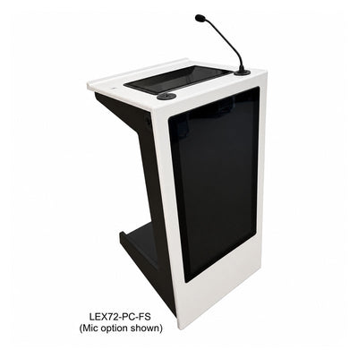 AVFI Audio Visual Furniture Modern Mobile Lectern (Touch PC, LCD) LEX72-PC-FS
