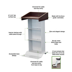 Audio Visual Furniture Modern Mobile Lectern (Various) LEXYZ27