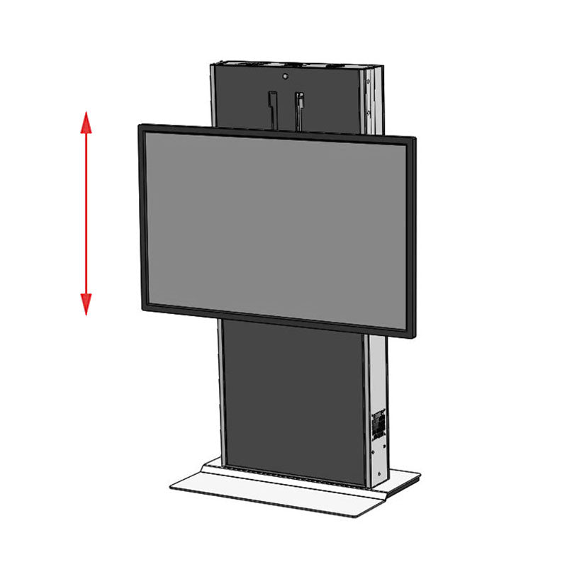 Audio Visual Furniture LFT7000FS-S Large Fixed Base Electric Lift Stand