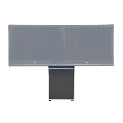 Audio Visual Furniture Dual Display Wall Mounted Electric Lift Stand, LFT7000WM-D