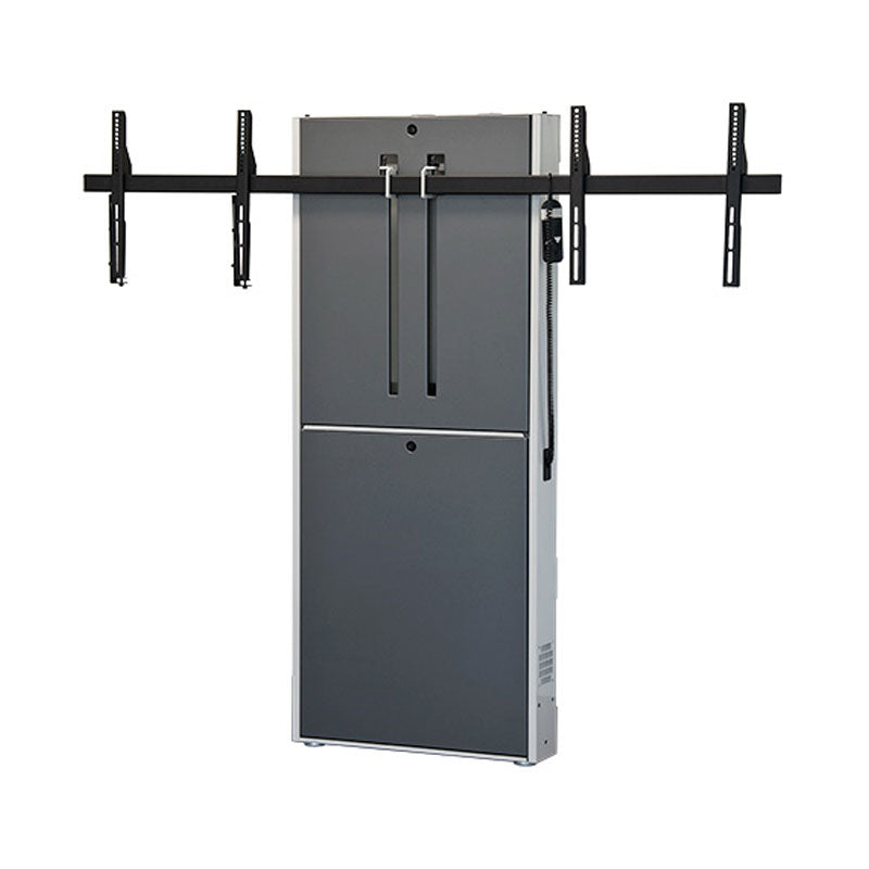 Audio Visual Furniture Dual Display Wall Mounted Electric Lift Stand, LFT7000WM-D