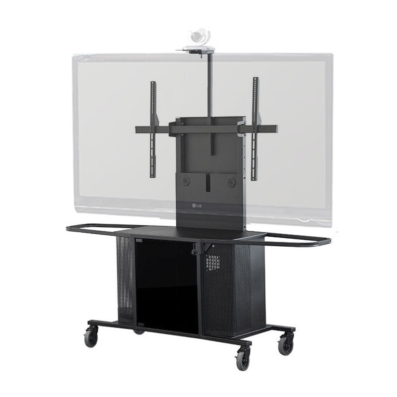 Audio Visual Furniture Extra Large Display Metal Cart (Black) MC1000-XL