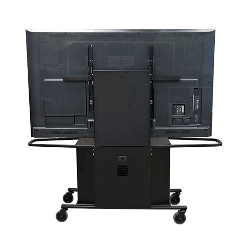 Audio Visual Furniture Extra Large Display Metal Cart (Black) MC1000-XL