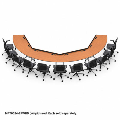 Audio Visual Furniture Modular Folding Table (2 Person, Round) MFT6024-2PWRD