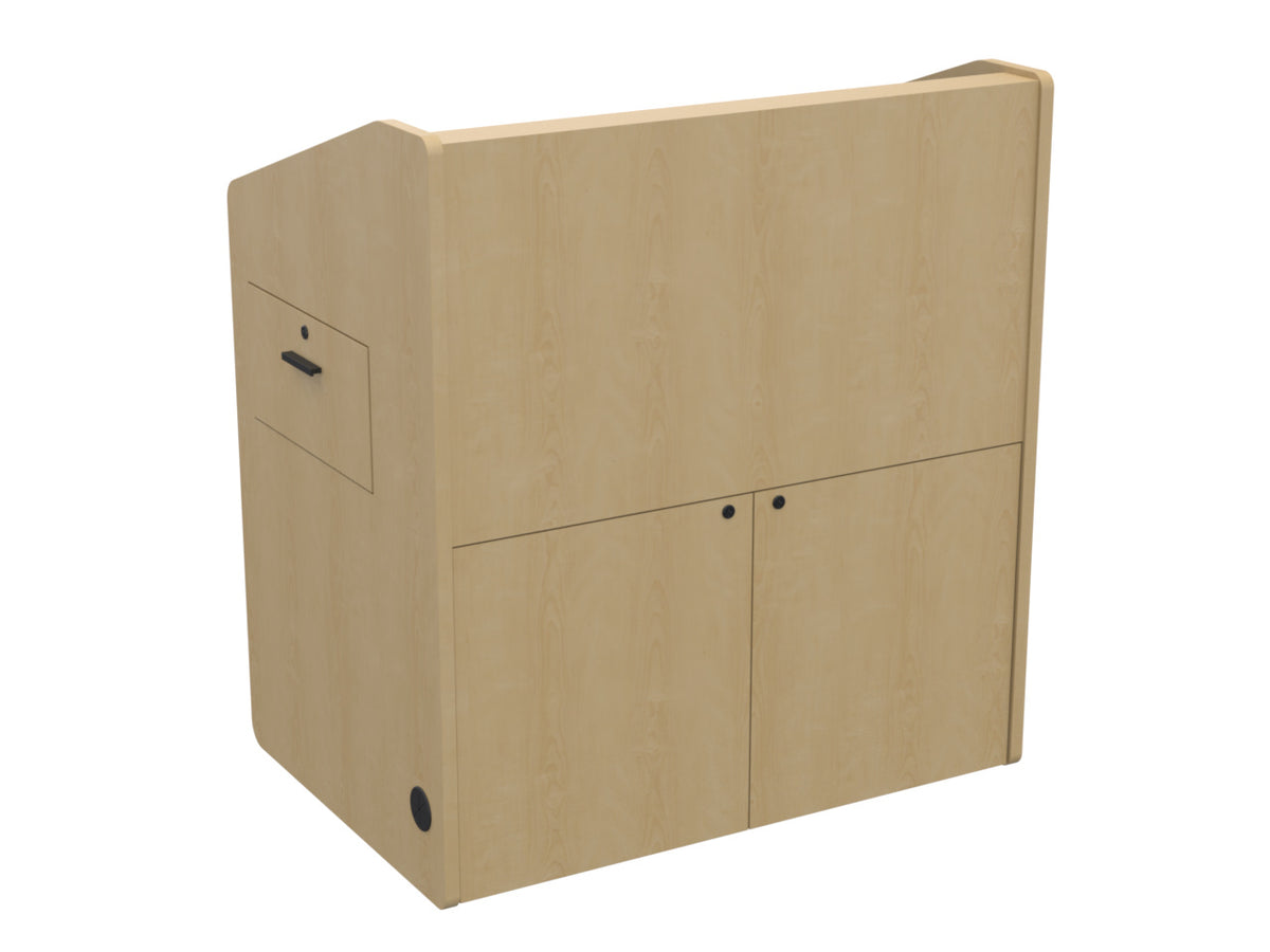 Audio Visual Furniture Single Rack Multimedia Podium (10RU) PD3002