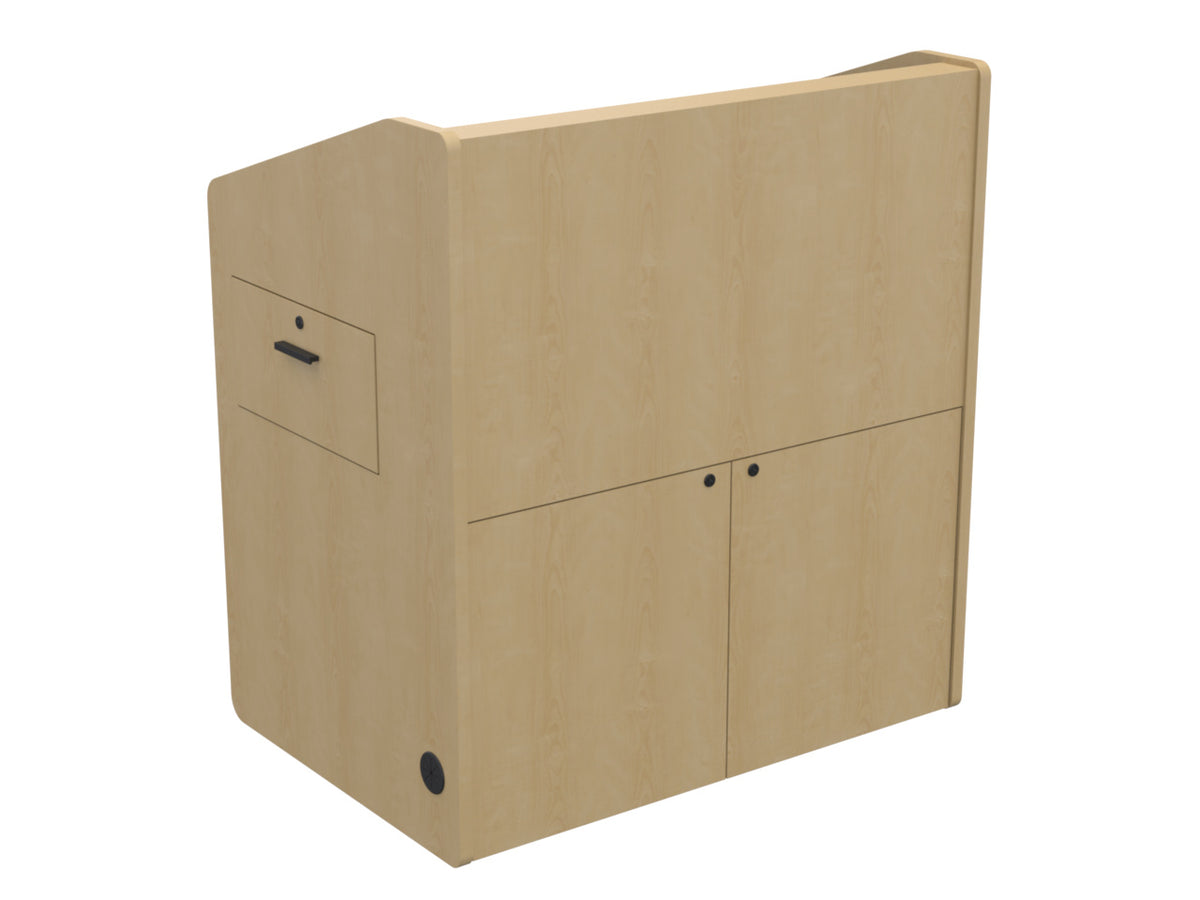 Audio Visual Furniture Single Rack Multimedia Podium (10RU) PD3002