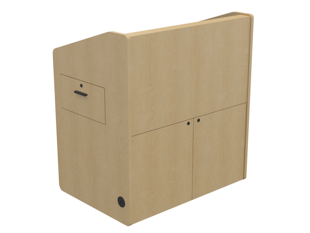 Audio Visual Furniture Single Rack Multimedia Podium (10RU) PD3002