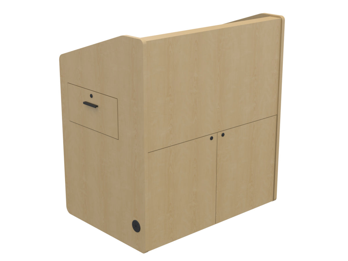 Audio Visual Furniture Single Rack Multimedia Podium (10RU) PD3002