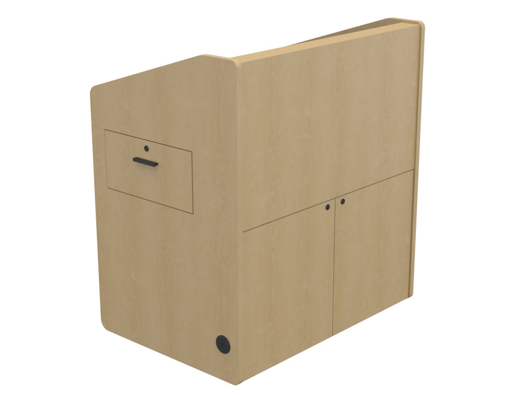 Audio Visual Furniture Single Rack Multimedia Podium (10RU) PD3002