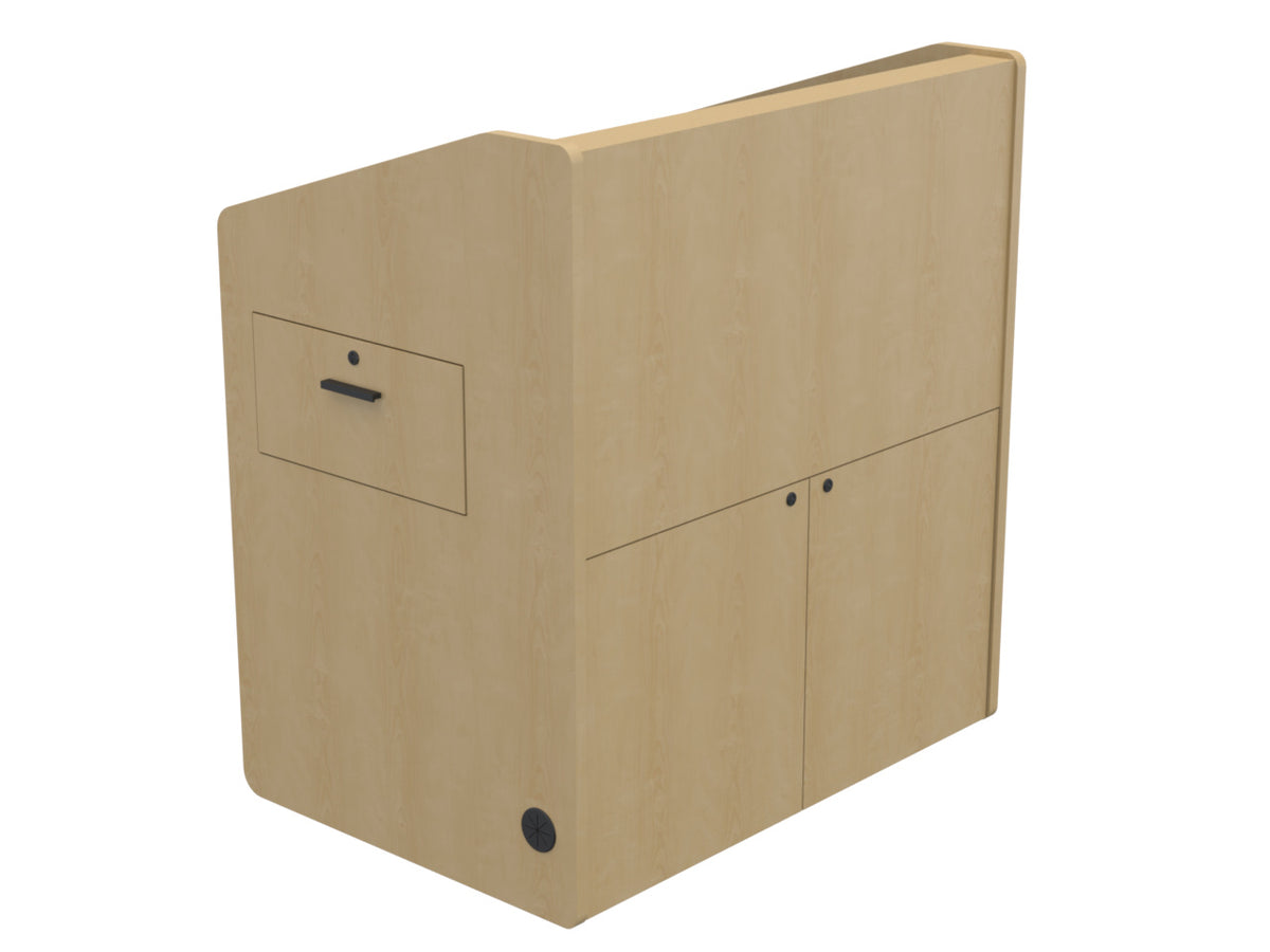 Audio Visual Furniture Single Rack Multimedia Podium (10RU) PD3002