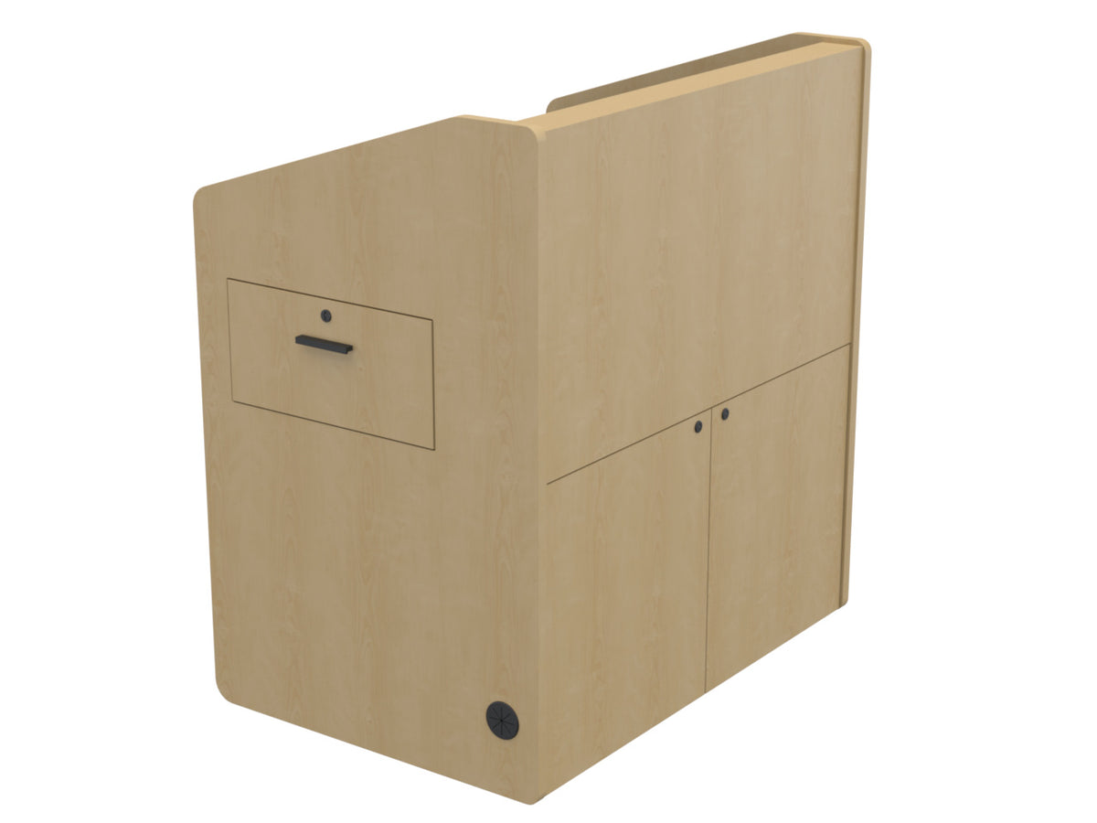 Audio Visual Furniture Single Rack Multimedia Podium (10RU) PD3002