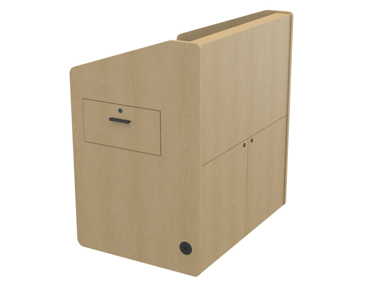 Audio Visual Furniture Single Rack Multimedia Podium (10RU) PD3002