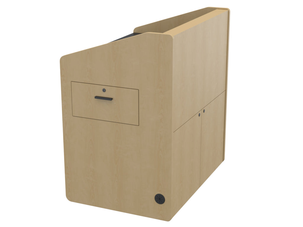 Audio Visual Furniture Single Rack Multimedia Podium (10RU) PD3002