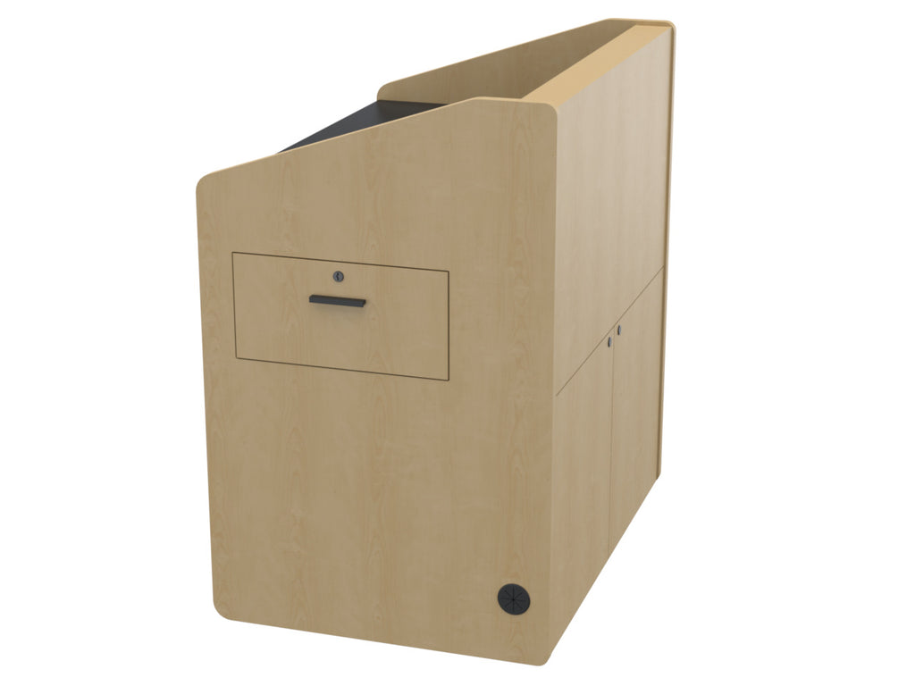 Audio Visual Furniture Single Rack Multimedia Podium (10RU) PD3002