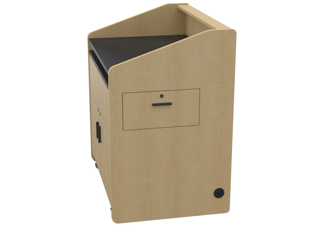 Audio Visual Furniture Single Rack Multimedia Podium (10RU) PD3002