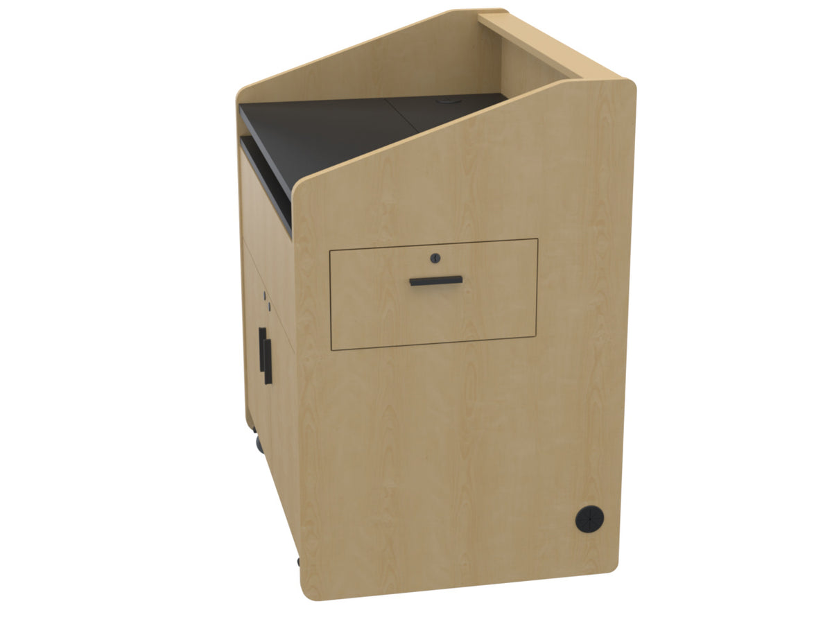 Audio Visual Furniture Single Rack Multimedia Podium (10RU) PD3002