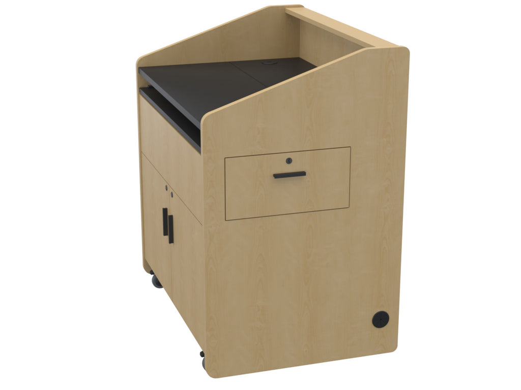 Audio Visual Furniture Single Rack Multimedia Podium (10RU) PD3002