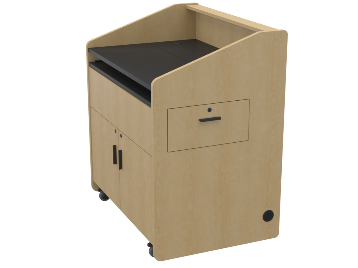 Audio Visual Furniture Single Rack Multimedia Podium (10RU) PD3002