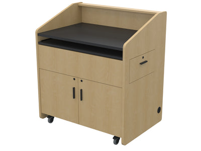 Audio Visual Furniture Single Rack Multimedia Podium (10RU) PD3002
