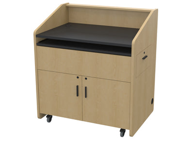 Audio Visual Furniture Single Rack Multimedia Podium (10RU) PD3002