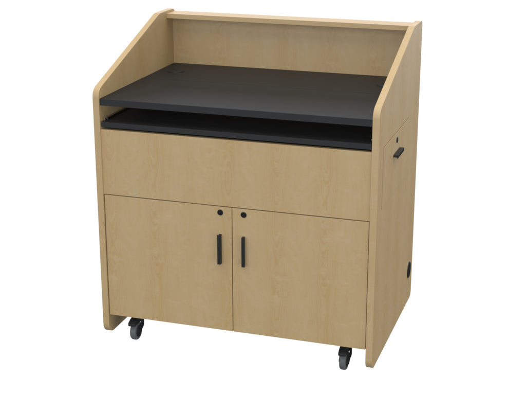 Audio Visual Furniture Single Rack Multimedia Podium (10RU) PD3002